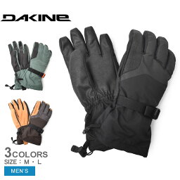 ダカイン DK スノーグローブ 手袋 メンズ ブラック 黒 グリーン 緑 DAKINE BD237-731 雪 スキー スキーグローブ スノボ スノーボード 運動 防寒 耐水 はっ水 撥水 スポーツ スポーティ シンプル ブランド ロゴ スマホ タッチスクリーン対応