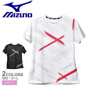 【ゆうパケット配送】 ミズノ トレーニングウエア レディース ドライエアロフローTシャツ MIZUNO 32MA2321 トップス 半袖 スポーツ トレーニング ランニング ジム ブランド 運動 半袖Tシャツ 吸汗速乾 通気性 ホワイト 白 ブラック 黒