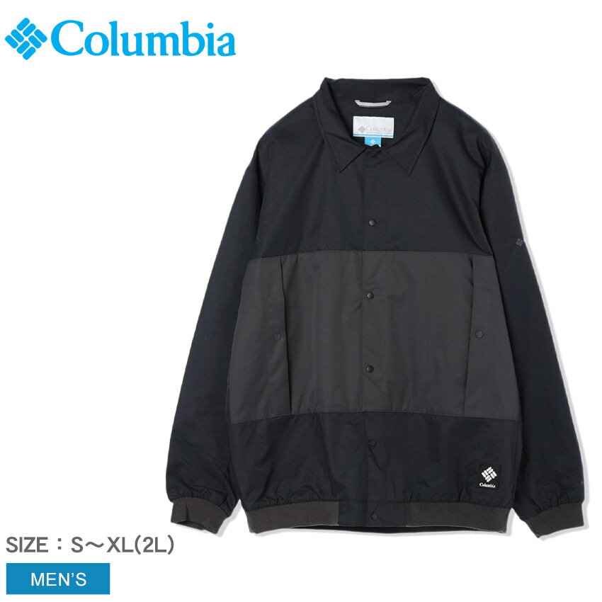 コロンビア キングストンループコーチジャケット ジャケット メンズ ブラック 黒 COLUMBIA Kingston Loo Coach Jacket PM0394 アウター 長袖 アウトドア キャンプ ハイキング コーチジャケット ライトアウター おしゃれ 人気 定番