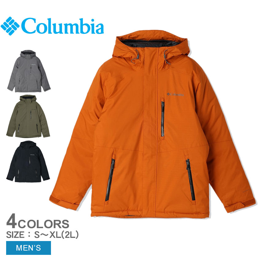 コロンビア アウター メンズ オーク ハーバー インシュレイテッド ジャケット COLUMBIA Oak Harbor Insulated Jacket WE6764 ジャケット 中綿 中わた 保温 防水 撥水 はっ水 フード アウトドア レジャー シンプル カジュアル 長袖 上着