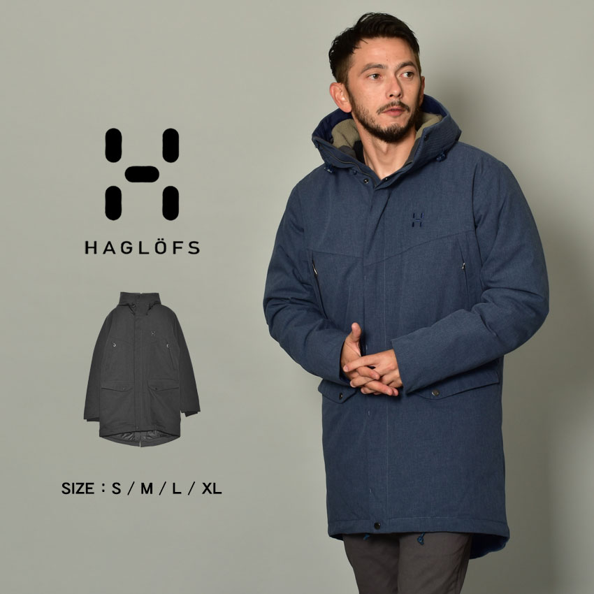 ホグロフス アウター メンズ シルヤン パーカ HAGLOFS SILJAN PARKA 603881 ジャケット オーバーコート アウトドア レジャー ブランド シンプル スポーティ カジュアル トレッキング ハイキング 上着 防水 保温 防寒 長袖 ブルー 青