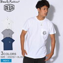  デウス エクス マキナ 半袖Tシャツ メンズ デウス ロゴ Tシャツ DEUS EX MACHINA Deus Logo Tee DMA51995 tシャツ トップス 半袖 スポーツ おしゃれ ポケット ロゴ ホワイト 白 ネイビー グレー