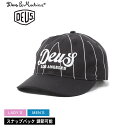 デウス エクス マキナ ALVIA CAP キャップ メンズ レディース ブラック 黒 DEUS EX MACHINA DMP257948 帽子 アウトドア オシャレ 買い物 スポーツ 調節可能 スナップバック お出掛け ヴィンテージ ストライプ BBQ ビーチ ブランド 刺繍