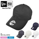 【店内全品P5倍★8日23:59迄】ニューエラ 帽子 メンズ レディース ADJUSTABLE UNSTRUCTURED CAP NEW ERA NE201 ベースボールキャップ BBキャップ 野球帽 ストリート 無地 アジャスター レトロ 6パネル ユニセックス ブラック 黒