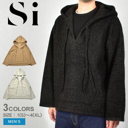 【店内全品P5倍★8日23:59迄】エスアイ プルオーバーフーディ メンズ ウールメキシカンパーカ Si wool mexican parka 10422304 ウェア ウエア パーカー トップス ドメスティック ブランド ドメブラ 長袖 フーディー おしゃれ ナチュラルテイスト