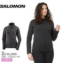 サロモン エッセンシャルライトウォーム ミドルレイヤージャケット レディース ブラック 黒 SALOMON ESSENTIAL LIGHTWARM LC2114000 ラ..