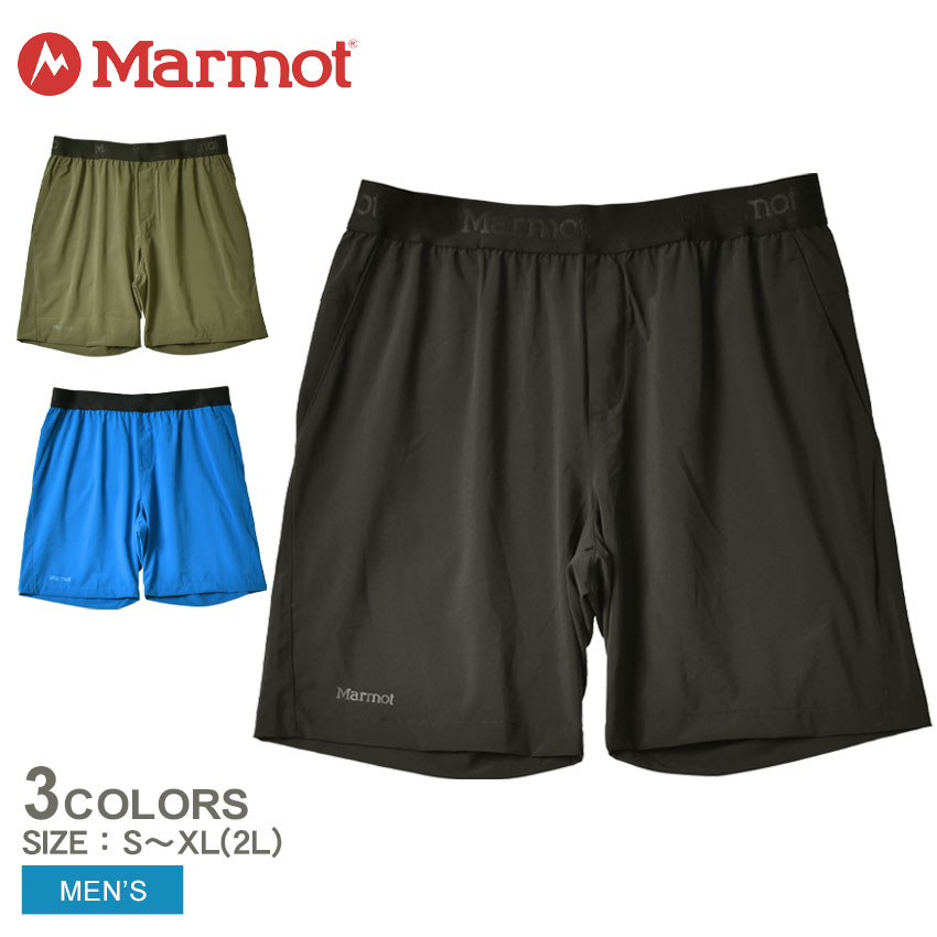 【店内全品P2倍★20日23:59迄】【ゆうパケット配送】 マーモット パンツ メンズ ZEPHYR SHORT PANT 8 MARMOT M12589 ブランド ボトムス ショートパンツ 半ズボン ズボン ショート アウトドア おしゃれ ずぼん スポーツ ブラック 黒 ブルー 青 カーキ