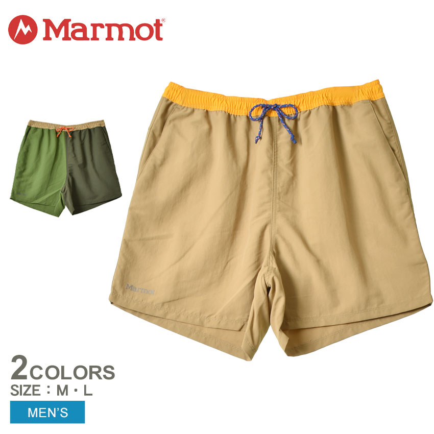 【店内全品P2倍★20日23:59迄】【ゆうパケット配送】 マーモット パンツ メンズ JUNIPER SPRINGS SHORT 5 MARMOT M12590 ブランド ボトムス ショートパンツ 半 ショート アウトドア おしゃれ ずぼん スポーツ グリーン カーキ イエロー ブラウン