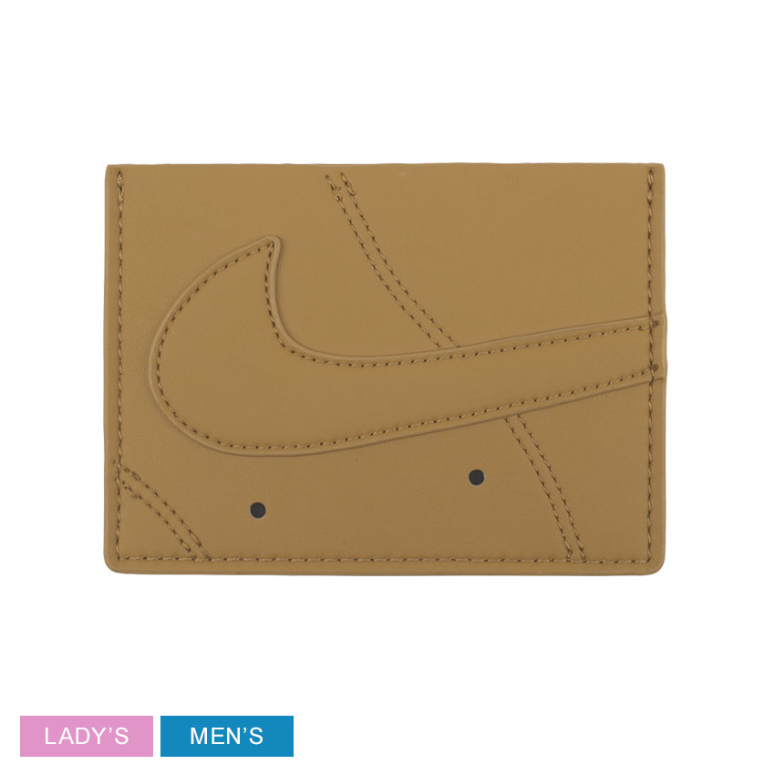 ナイキ アイコン エアフォース1 カードウォレット カードケース メンズ レディース ベージュ NIKE NW00..