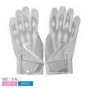 【ネコポス配送】 ナイキ ALPHA ELITE BGLOVE バッティンググローブ メンズ レディース ホワイト 白 シルバー 銀 NIKE ALPHA EL...