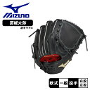 ミズノ 軟式用【グローバルエリート】プロフェッショナルセレクション【宮城型/サイズ11】 グローブ ユニセックス ブラック 黒 MIZUNO 1AJGR3221...