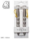 【店内全品P5倍★24日23:59迄】ノルディスク アウトドア用品 TITANIUM V-SHAPE PEG 15g NORDISK 119035 キャンプ アウトドア テント チタン 2個セット レジャー テント 野外 用品 道具 軽量 野外 シルバー