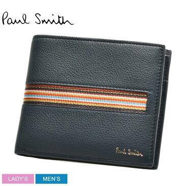 PAUL SMITH ポール スミス 財布 ネイビー 4833 AMUWEB WALLET BFC MULTI WEB メンズ レディース 本革 レザー 収納 ブランド おしゃれ シンプル 贈り物 プレゼント ギフト カジュアル 名刺 カード コイン 2つ折り