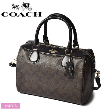 COACH コーチ ハンドバッグ ブラウン シグネチャー PVC レザー ベネット ミニ サッチェル SIG MINI BNT STCHL F32203 レディース ブランド 高級 レザー カジュアル シンプル クラシック ギフト 贈り物 ショルダー トート プレゼント 小物 収納力 鞄 カバン