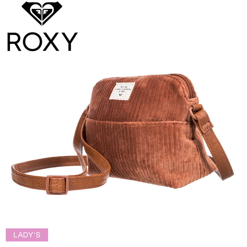 ロキシー ショルダーバッグ レディース SUNNY RIVERS CROSSBODY ショルダーバッグ ROXY ERJBP04528 鞄 かばん ポシェット シンプル コーデュロイ ブランド ロゴ サーフ カジュアル タウンユース 斜めがけ 旅行 おしゃれ ガーリー ブラウン