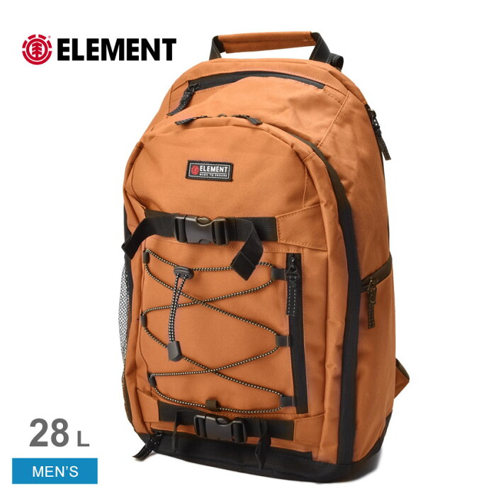 ▼期間限定ポイント10倍▼エレメント バックパック メンズ SCHEME バッグ ELEMENT BC021-934 リュック リュックサック ディパック デイパック かばん 鞄 バッグ 通学 通勤 アウトドア レジャー 旅行 おしゃれ ブランド 大容量 28L 28リットル ブラウン