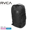 楽天Z-SPORTS【店内全品P5倍★9日23:59迄】ルーカ SPORT BACKPACK バックパック メンズ レディース ブラック 黒 RVCA BE041910 鞄 バッグ リュック リュックサック デイパック 30L かばん 通勤 通学 おしゃれ カジュアル 収納 大容量 シンプル カジュアル サーフィン サーフ