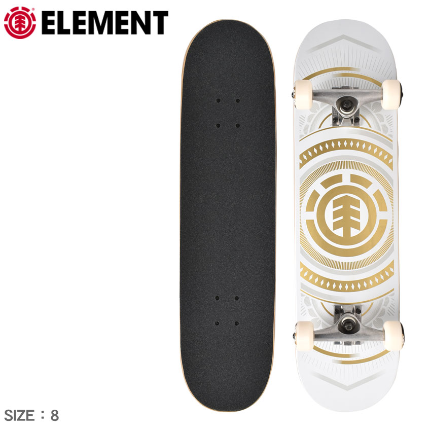 ŹP5ܡ1123:59ۡڥåԥоݳ  ȥܡ  ǥ ϥå ۥ磻  ץ꡼ ȥܡ 8 ELEMENT HATCHED WHITE GOLD COMPLETE SKATEBOARD 8 ALYXW00164 ܡ ܡ  ȥ꡼ 