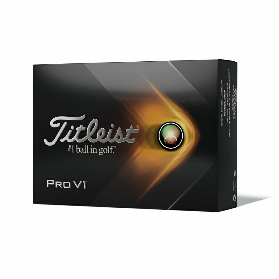 【即納】2021年モデル タイトリスト PRO V1 ホワイト ホワイト ゴルフボール 1ダース 12球（国内正規品）