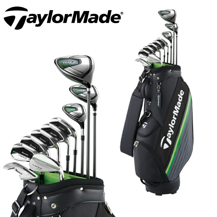 【2021年モデル★国内正規品】TAYLORMADE (テーラーメイド) RBZ SPEED LITE (アールビーゼットスピードライト) フレックスR ゴルフクラブセット メンズゴルフクラブ 右利き用 キャディバック付き 10本セット