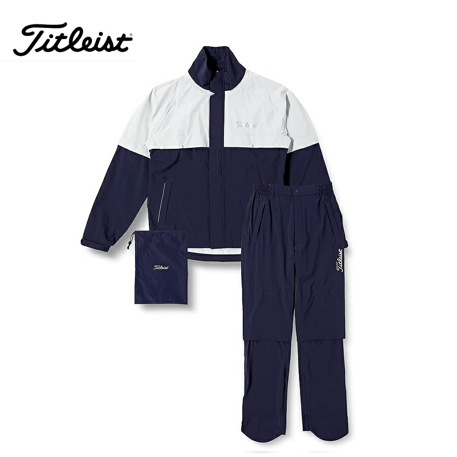 【即納】(タイトリスト)titleist apparel レインウェアTSMR1695 TSMR1695 NV ネイビー L