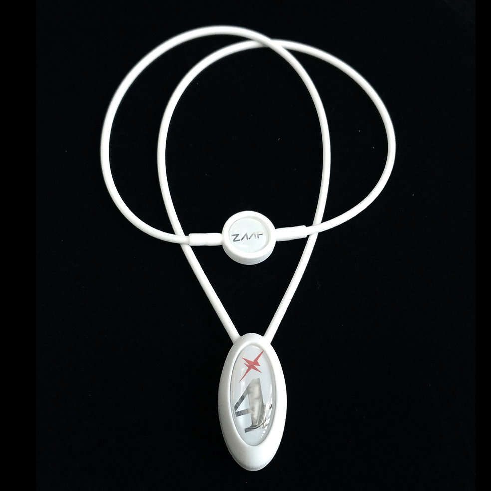 【公式】健康機器 ネックレスZAAP SlicoナンバーNo.4ホワイト スポーツネックレス 軽量 テラヘルツ波 ..