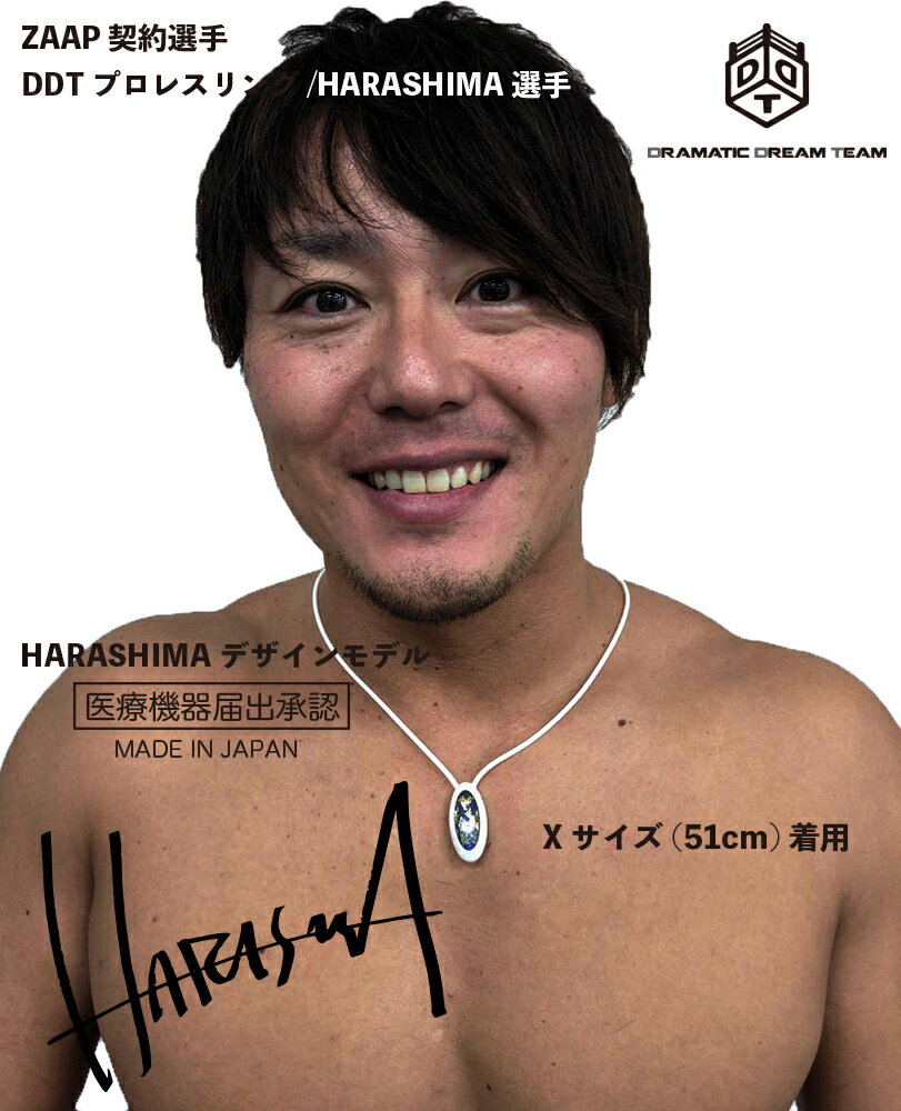 【公式】医療機器ネックレスZAAP Slico×DDTプロレスリング・HARASHIMA テラヘルツ波 芸能人・アスリート多数愛用 ネックレス シリコンネックレス 健康ネックレス 金属アレルギー 対応 トレーニング 運動 部活 スポーツ 防水