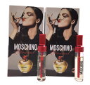 モスキーノ グラムール オードパルファン お試しチューブサンプル 2個セット 2x1.5ml【Moschino Glamour EDP Vial Sample 2x1.5ml (Lot of 2)】