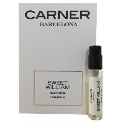 カーナー バルセロナ スイート ウィリアム オードパルファン お試しチューブサンプル 1.7ml【Carner Barcelona SWEET WILLIAM EDP Vial Sample Spray 1.7ml】 カーナー バルセロナ スイート ウィリアム オードパルファン お試しチューブサンプル 1.7ml【Carner Barcelona SWEET WILLIAM EDP Vial Sample Spray 1.7ml】