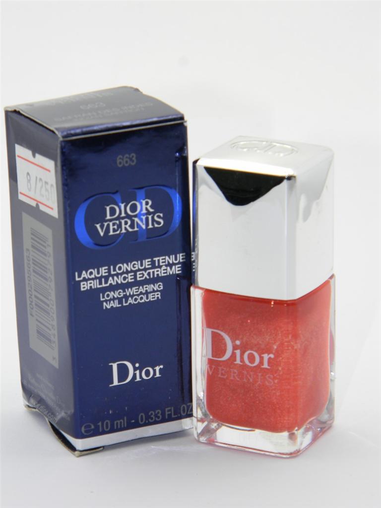 ǥ  󥰥 ͥå 663 ǥ󥵥եʳȢ񤢤ˡDior Vernis Long-Wearing Nail Lacquer 663 Indian Saffron with Imperfect Box