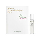 メゾン フランシス クルジャン ロム ア ラ ローズ オードパルファン お試しチューブサンプル 2ml【Maison Francis Kurkdjian L 039 Homme A La Rose EDP Vial Sample 2ml New With Card】