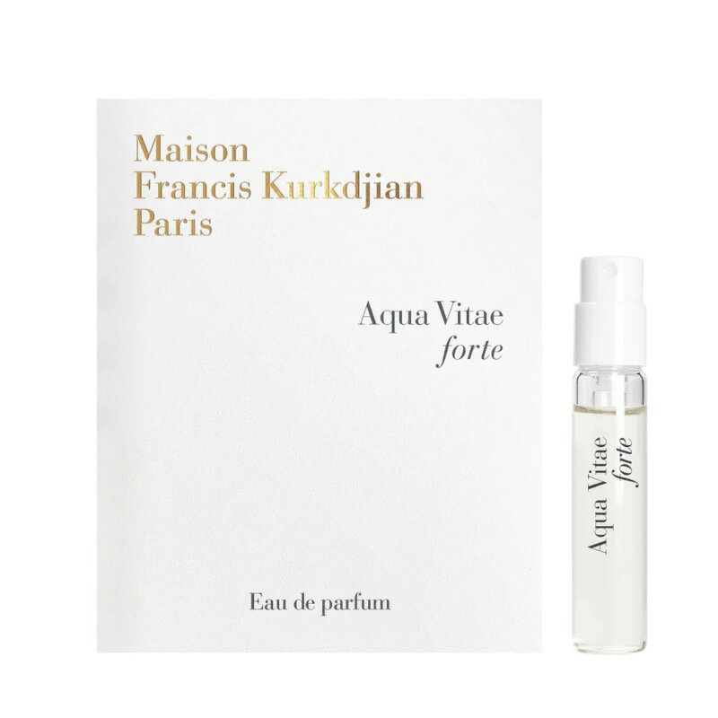 メゾン フランシス クルジャン アクア ヴィタエ フォルテ オードパルファン お試しチューブサンプル 2ml【Maison Francis Kurkdjian Aq..