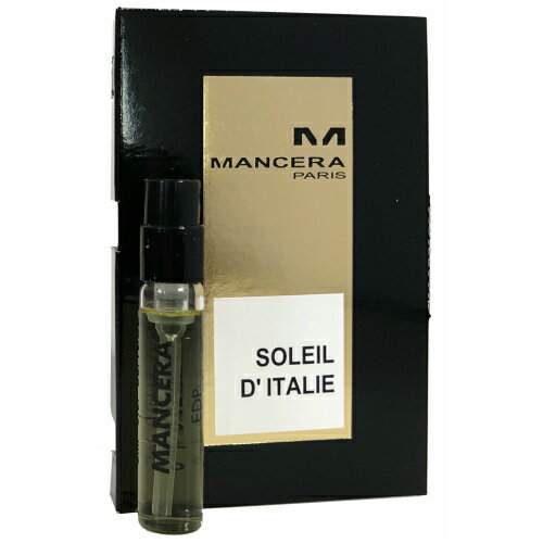 マンセラ ソレイユ デイタリー オードパルファン お試しチューブサンプル 2ml【Mancera Soleil D'Italie EDP Vial Sample 2ml New With Card】 マンセラ ソレイユ デイタリー オードパルファン お試しチューブサンプル 2ml【Mancera Soleil D'Italie EDP Vial Sample 2ml New With Card】