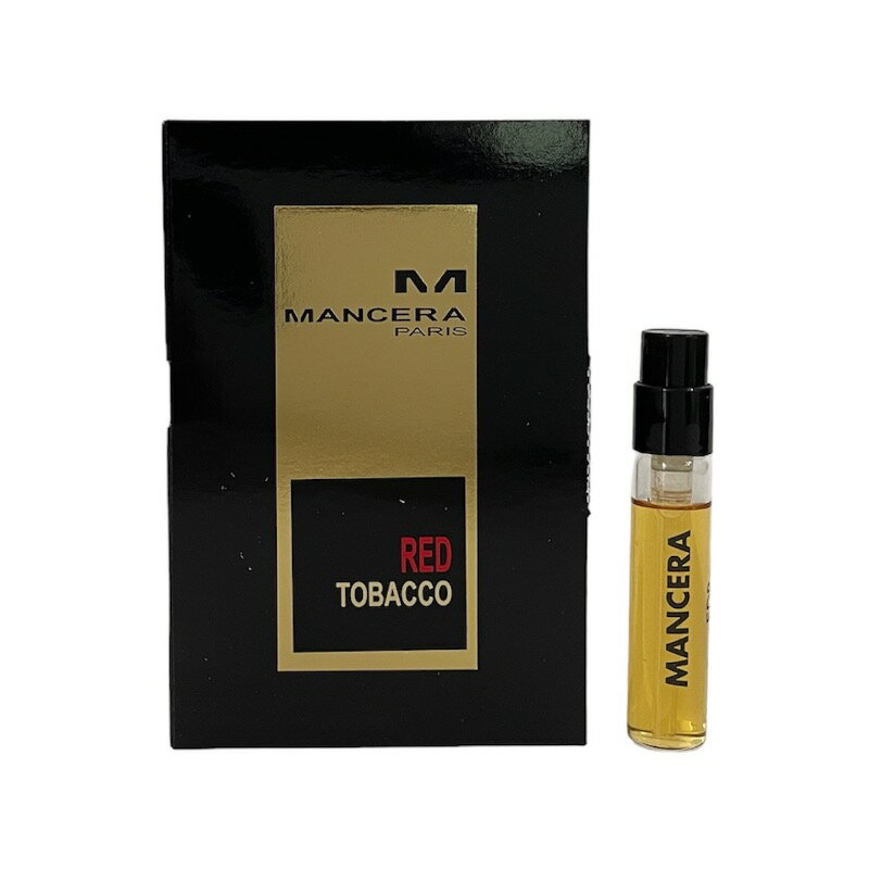 マンセラ レッド タバコ オードパルファン お試しチューブサンプル 2ml【Mancera Red Tobacco EDP Vial Sample 2ml New With Card】