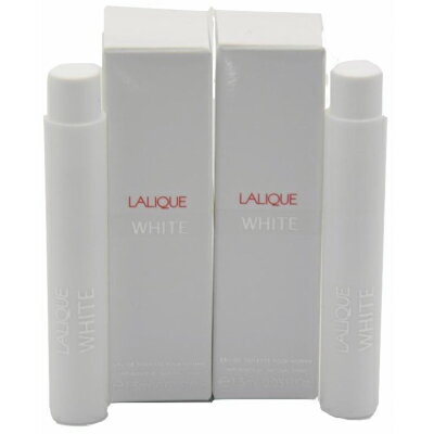 ラリック ラリック ホワイト オードトワレ お試しチューブサンプル 2個セット 2x1.5ml【Lalique White Vial Sample EDT Eau De Toilette 1,5ml (Lot of 2) 】