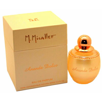 マーティン ミカレフ アナンダ ドルチェ オードパルファン 100ml【Parfums M Micallef Ananda Dolce Eau de parfum 100ml】