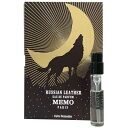 メモ ロシアン レザー オードパルファン お試しチューブサンプル 2ml【MEMO Russian Leather EDP 2ml Vial Sample Spray With Card】