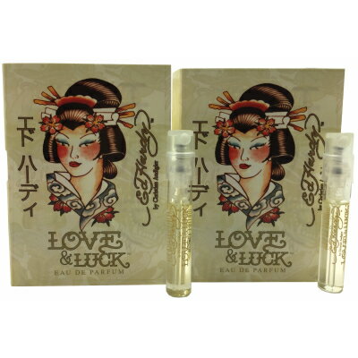 エド ハーディ ラブ & ラック フォー ウーマン オードパルファン お試しチューブサンプル 2個セット 2x1.5ml【Ed Hardy Love & Luck for Women EDP Vial Sample 2x1.5ml lot of 2 】