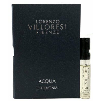 ロレンツォ ヴィロレッツィ アクア デ コロニア オードトワレ お試しチューブサンプル 1.5ml【Lorenzo Villoresi Aqua Di Colonia EDT Vial Sample 1.5ml】