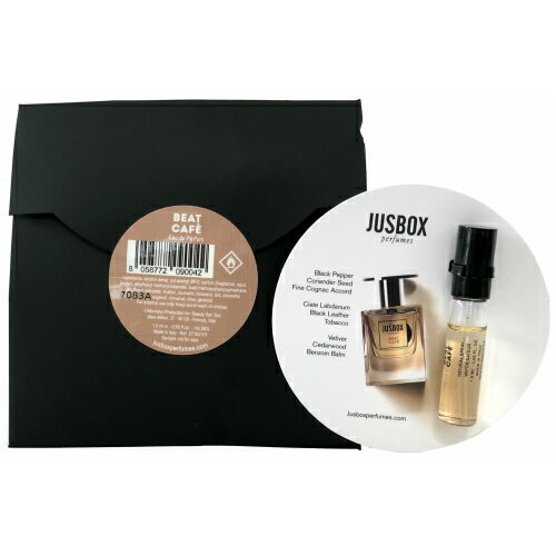 ジュースボックス ビートカフェ オードパルファン お試しチューブサンプル 1.5ml【Jusbox Beat Cafe EDP Vial Sample 1.5ml】 ジュースボックス ビートカフェ オードパルファン お試しチューブサンプル 1.5ml【Jusbox Beat Cafe EDP Vial Sample 1.5ml】