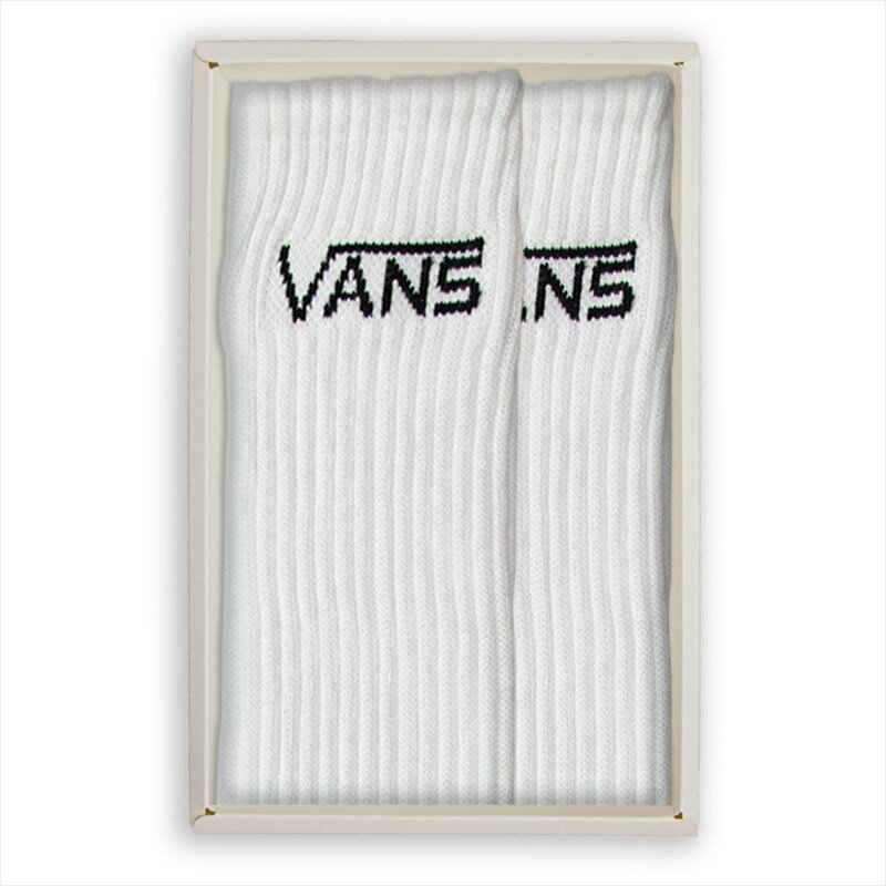 VANS CREW SOX（VANS クルーソックス 2枚組）　　サブカルチャーのアイコン的存在としてその名を確立しているVANS