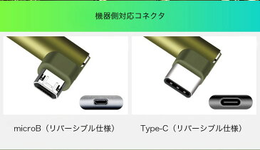 スマホ ケーブル typec Micro USB 充電 ケーブル 3本セット 1m 2m 急速充電 最大2.4A タイプc ケーブル マイクロ USB ケーブル L字コネクタ android用