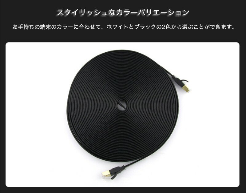 LANケーブルCAT75m3m10ギガビット高速光通信対応ツメ折れ防止ランケーブルカテゴリー7