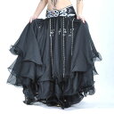 ベリーダンス スカート 全14色 ベリーダンス 衣装 ボリュームたっぷり広がる スカート ロング丈 ステージ衣装 ダンス衣装 アラビアン 華やか ベリーダンス ...