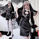 ハロウィン コスプレ レディース 聖女 修道女 仮装 衣装 大人 ハロウィン 衣装 修道服 修女 コスチューム ハロウィンコスプレ ワンピース セクシー 女性 ...