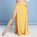 ベリーダンス スカート ロング丈 スカート マキシ丈スカート ダブルスリット 美脚 美シルエット ベリーダンス衣装 レッスン着 練習着 衣装 レッスンウェア ダ...