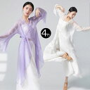 ダンス衣装 トップス シースルー 長袖 ふんわり 美シルエット おしゃれ ダンストップス ロング丈 レディース 大人 ダンス 衣装 レッスン着 シフォン 動きや...