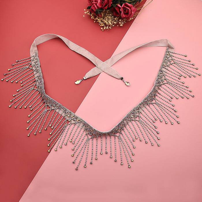 ベリーダンス 衣装 チェーンベルト ウエスト アクセサリー ベール ウエストベルト ラインストーン キラ..