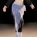 ベリーダンス ヒップスカーフ スパンコール ダンス衣装 ベリーダンス衣装 三角形 スカーフ スパンコール フリンジ アクセサリー 小物 キラキラ おしゃれ 華や...