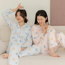 パジャマ レディース 2重ガーゼ 綿100% 柔らかい ガーゼパジャマ 長袖 長ズボン 前開き 春 夏 秋 可愛い ルームウェア コットン 誕生日 プレゼント 女性 婦人 部屋着 ナイトウェア 上下セット 部屋着 寝巻き 寝間着